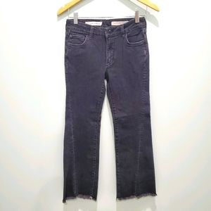 Anthro pilcro 25 raw hem black jeans